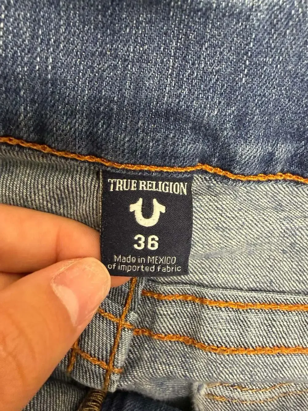 True Religion Ricky Relaxed Straight Leg Jeans Size 36